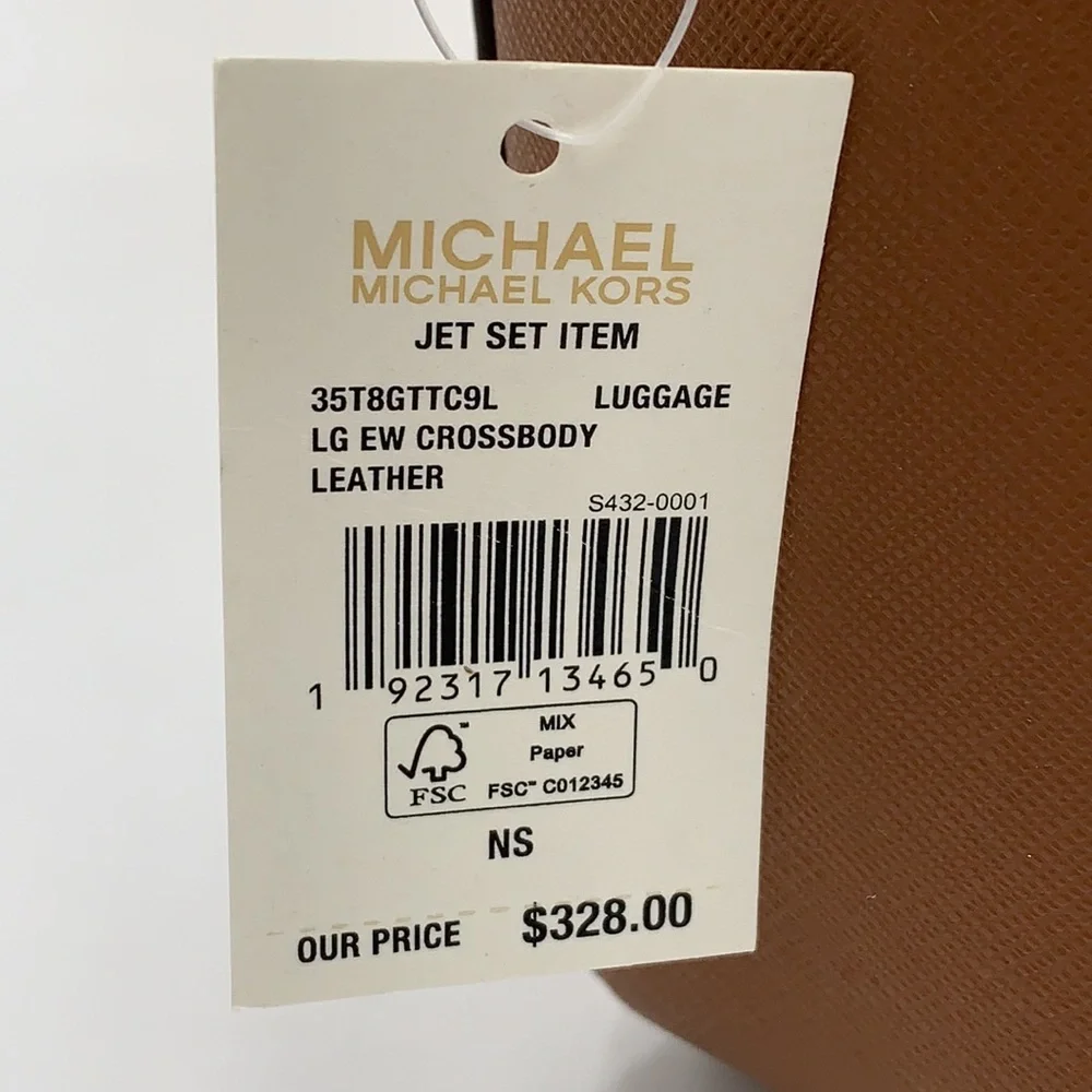 MICHAEL KORS JET SET TRAVEL LARGE EAST WEST CHAIN CROSSBODY BAG LUGGAGE